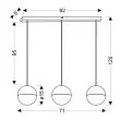 CANDELLUX STUDIO A0031-330 FURNI lampa wisząca  LED 4000K