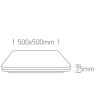 ONE LIGHT 62146A/B/W Foteino czarny plafon LED 3000K 50W