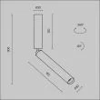 MAYTONI C142CL-6W3K-BS Focus T lampa sufitowa