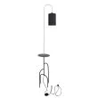 CANDELLUX 51-00064 RAVELLO LAMPA PODŁOGOWA CZARNY+ZIELONY 1X40W E14 ABAŻUR CZARNY