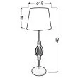 CANDELLUX 41-99580 ROSETTE 2 LAMPKA GABINETOWA 1X40W E14 AB. POMARAŃCZOWY