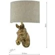DAR ABB0735 ABBY 1LT W/LT ZEBRA GOLD CW SHD