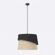 EMIBIG 1709/1 CANVA 1 BLACK NATURAL Lampa wisząca