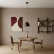 EMIBIG 1752/1 GEO 1 BLACK BURGUNDY Lampa wisząca