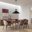 EMIBIG 1744/1L RALF 1L BL BURGUNDY Lampa wisząca