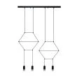 Step into design XT068-4P Lampa wisząca LINEA-4 LONG czarna 70 cm