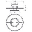 CANDELLUX 98-69634 ADEL LAMPA SUFITOWA PLAFON 40 36W LED CHROM 3000K