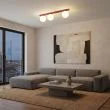 EMIBIG 1713/3 FIT 3 BURGUNDY OPAL Lampa sufitowa