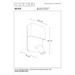 LUCIDE BOXER 79200/08/30 LAMPA ŚCIENNA - NOWOCZESNA