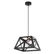 CANDELLUX 31-78520 Origami lampa wisząca czarny 1x40w e27 klosz czarny
