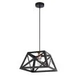 CANDELLUX 31-78520 Origami lampa wisząca czarny 1x40w e27 klosz czarny