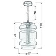 CANDELLUX 31-36674-Z ZWIS DECORADO 18 1X60W E27 KLOSZ BEZBARWNY