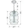 CANDELLUX 31-36674-Z ZWIS DECORADO 18 1X60W E27 KLOSZ BEZBARWNY