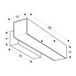 CANDELLUX 21-25814 LANDER LAMPA KINKIET 10W LED BIAŁY
