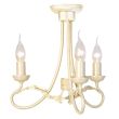 ELSTEAD OLIVIA OV3 IVORY/GOLD 3Lt Chandelier/Semi-Flush