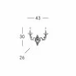 KOLARZ 0299.62.3 CONTARINI lampa ścienna złoto 24K