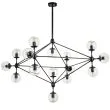 Step into Design ST-9047-15 Lampa wisząca ASTRIFERO-15 bursztynowo czarna 110 cm