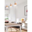 CANDELLUX 2273655 LAMPA SUFITOWA TUBA 1X50W GU10 DREWNIANY+BIAŁY ŚR. 5,8 CM