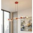 EMIBIG 1645/6 MAGNUS 6 BURGUNDY TRANSPARENT LAMPA WISZĄCA