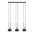EMIBIG 1113/3 LAMPA WISZĄCA GLAM 3 BLACK/STRIPE