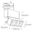 ONE LIGHT 65306BT/B/W Elliniko czarny track spot COB LED 3000K 12W
