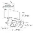 ONE LIGHT 65306BT/B/W Elliniko czarny track spot COB LED 3000K 12W
