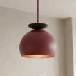 EMIBIG 1755/1 GEO 1 BURGUNDY BLACK Lampa wisząca
