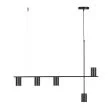 SIGMA 33692 Vendo 5 lampa wisząca czarny,czarny