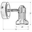 CANDELLUX 91-59574 ARKON KINKIET