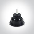 ONE LIGHT 11103B/B/W Psari czarny wpust COB LED 3000K 1W/2W 