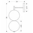 CANDELLUX STUDIO 22-50496 PLAYA kinkiet  LED 3000K