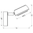 CANDELLUX 91-66534 MILD LAMPA KINKIET 1X6W LED SZARY 3000K
