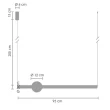 Step into Design ST-1688L Lampa wisząca O-LINE LED 93 cm mosiądz