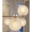 EMIBIG 1637/8 AZURA 8 MOKKA OPAL LAMPA WISZĄCA