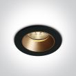 ONE LIGHT 10107K/B/W Akursos czarny wpust COB LED 3000K 7W dark light