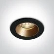 ONE LIGHT 10107K/B/W Akursos czarny wpust COB LED 3000K 7W dark light