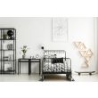 CANDELLUX 21-75499 POLO KINKIET 1X40W E27 + 2W LED CZARNY ABAŻ. OKRĄGŁY SZARY