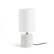 RENDL R13294 CAMINO stołowa z abażurem biała decor teraco 230V E27 28W