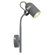 CANDELLUX 91-66527 GRAY KINKIET NA WYSIĘGNIKU 1X40W E14 SZARY