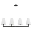 ARGON 1831 SAFIANO lampa wisząca 4 pł. biały, czarny
