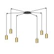 EMIBIG 526/6 LAMPA WISZĄCA TRAKER 6 BL/GOLD