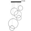 MOOSEE MSE010100371 MOOSEE lampa wisząca CIRCULO SIX czarna