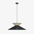 EMIBIG 1770/1 SOFTA 1 BLACK RATTAN Lampa wisząca