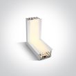 ONE LIGHT 38152RL/W/W biały narożnik ściana-sufit 3000K 10W + 4 klipsy mocujące, 4 złącza & 2 zaślepki