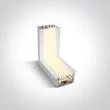 ONE LIGHT 38152RL/W/W biały narożnik ściana-sufit 3000K 10W + 4 klipsy mocujące, 4 złącza & 2 zaślepki