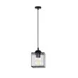 CANDELLUX 31-21106 GLASSIA LAMPA WISZĄCA CZARNY 1X40 E27 KLOSZ CZARNY+KRYSZTAŁY BEZBARWNE