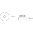 ONE LIGHT 10108R/W/W Skalia biały wpust COB LED 3000K 8W