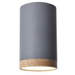 CANDELLUX 2282879 TUBA LAMPA SUFITOWA 9W LED 8,8/15 DREWNIANY+SZARY 4000K