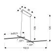 CANDELLUX STUDIO A0021-330 THASOS lampa wisząca 23W LED 4000K