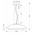 CANDELLUX STUDIO 31-51080 OMBRE 34 lampa wisząca